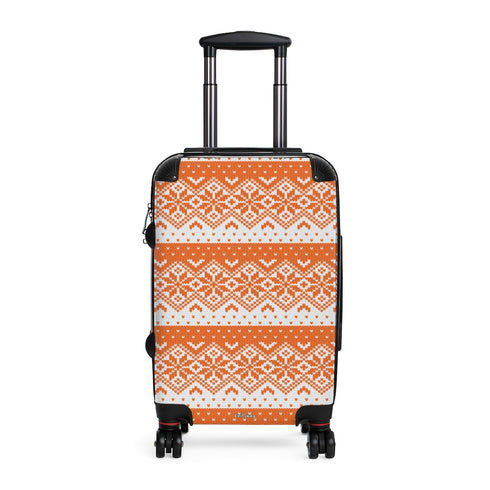 Fair Isle Knitting Cabin Suitcase